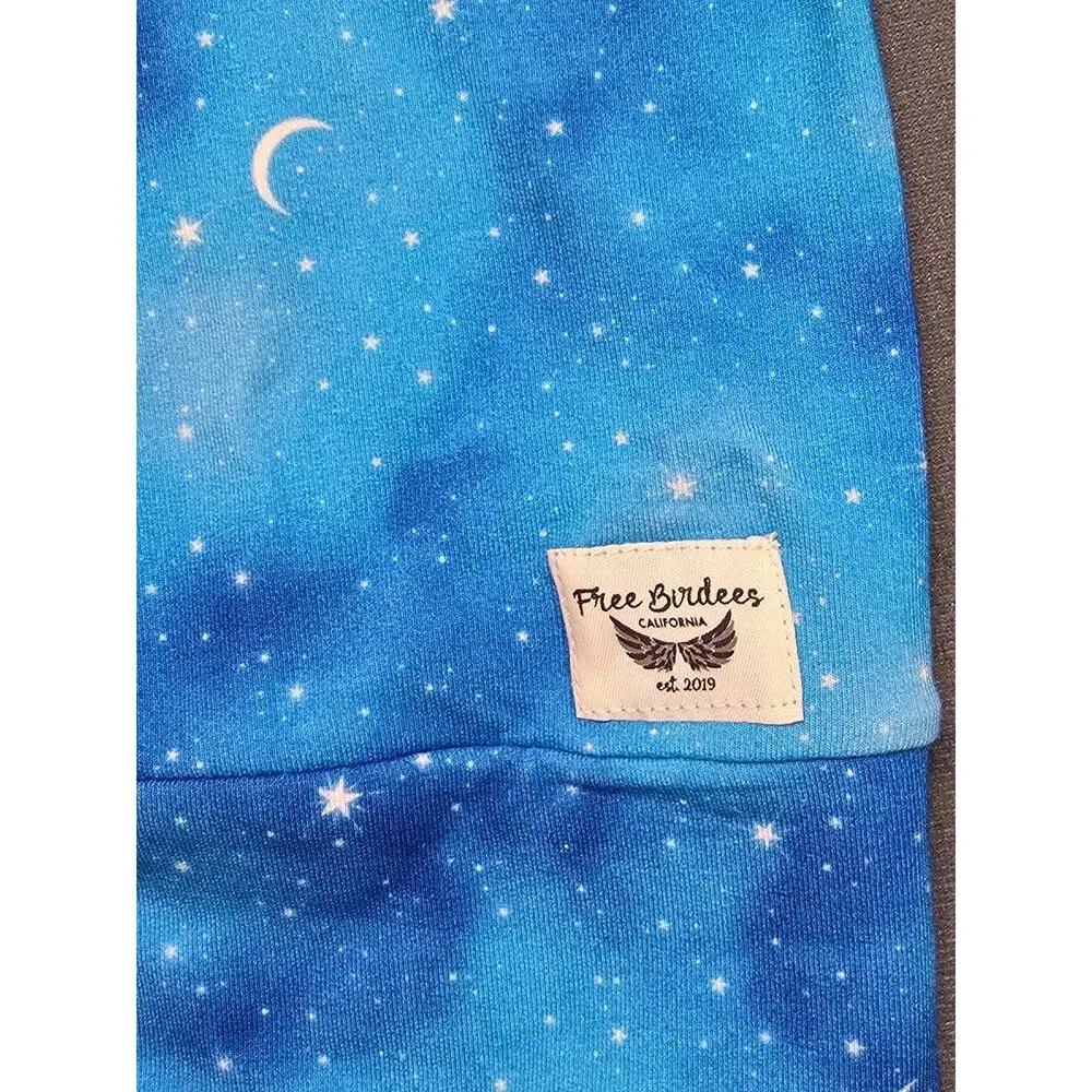 Kids 4T Bamboo Hoodie Sweatshirt Celestial Cosmos Stars Moon NWT Soft Pullover